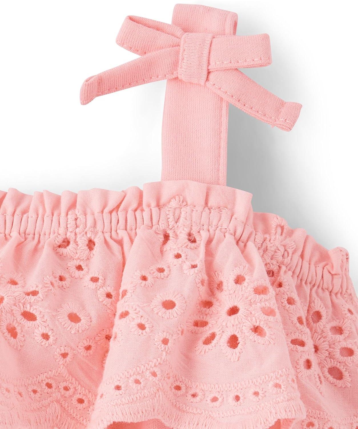 imageThe Childrens Place babygirls And Newborn Everyday Summer RompersFuzzy Pink