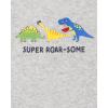 imageThe Childrens Place babyboys And Newborn Short Sleeve Bodysuits MultipacksDinosStripe 5pack