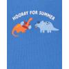 imageThe Childrens Place babyboys And Newborn Short Sleeve Bodysuits MultipacksDinosStripe 5pack