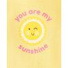 imageThe Childrens Place babyboys And Newborn Short Sleeve Bodysuits MultipacksSunshine Yellow 5pack