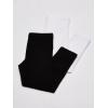 imageThe Childrens Place Girls Capri Leggings Everyday MultipacksWhiteBlack 2pack