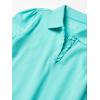 imageThe Childrens Place Girls Long Sleeve Ruffle Pique PoloSeafrost