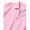 imageThe Childrens Place Girls Long Sleeve Ruffle Pique PoloSparkle Pink Single