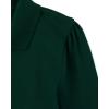 imageThe Childrens Place Girls Long Sleeve Ruffle Pique PoloSpruce Green Single