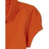 imageThe Childrens Place Girls Short Sleeve Ruffle Pique PoloFlame