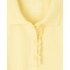 imageThe Childrens Place Girls Short Sleeve Ruffle Pique PoloPale Sun Single