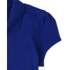 imageThe Childrens Place Girls Short Sleeve Ruffle Pique PoloRenew Blue