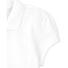 imageThe Childrens Place Girls Short Sleeve Ruffle Pique PoloWhite