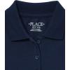 imageThe Childrens Place girls Long Sleeve Pique PolomultipacksTidalWhite 2pack