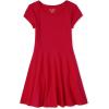 imageThe ChildrenS Place Girls Short Sleeve Basic Skater DressRuby 1pack
