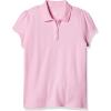 imageThe Childrens Place Girls Short Sleeve Ruffle Pique PoloSparkle Pink