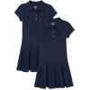 imageThe Childrens Place Girls Uniform Pique Polo Dress 2 packTidal 2pack