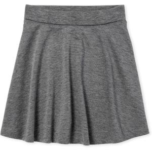 imageThe ChildrenS Place Girls Ponte Knit Pull On SkortDk Heather Gray Single