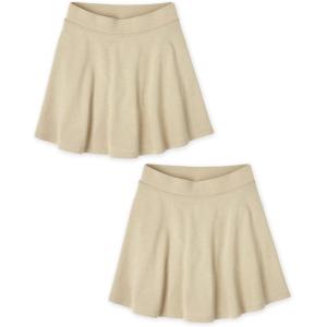 imageThe ChildrenS Place Girls Ponte Knit Pull On SkortSandy 2 Pack