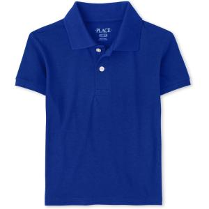 imageThe Childrens Place Boys Multipack Short Sleeve Soft Jersey Knit PolosRenew Blue