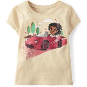 imageThe Childrens Place Girls Basic Short Sleeve Layering TeeGirl Car