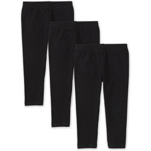 imageThe Childrens Place Girls Capri Leggings Everyday MultipacksBlack 3pack