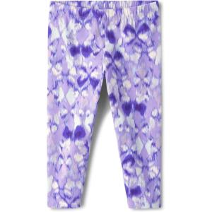 imageThe Childrens Place Girls Capri Leggings Everyday MultipacksHearts Violet Single