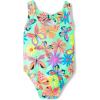 imageThe Childrens Place BabyGirls and Toddler 2 Piece Tankini SwimsuitNeon Butterflies