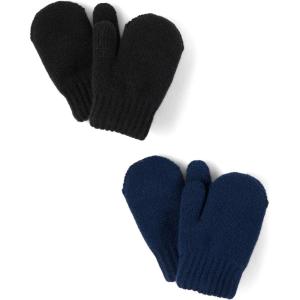 imageThe Childrens Place Baby Cold Weather Knit MittensBlack 2pack
