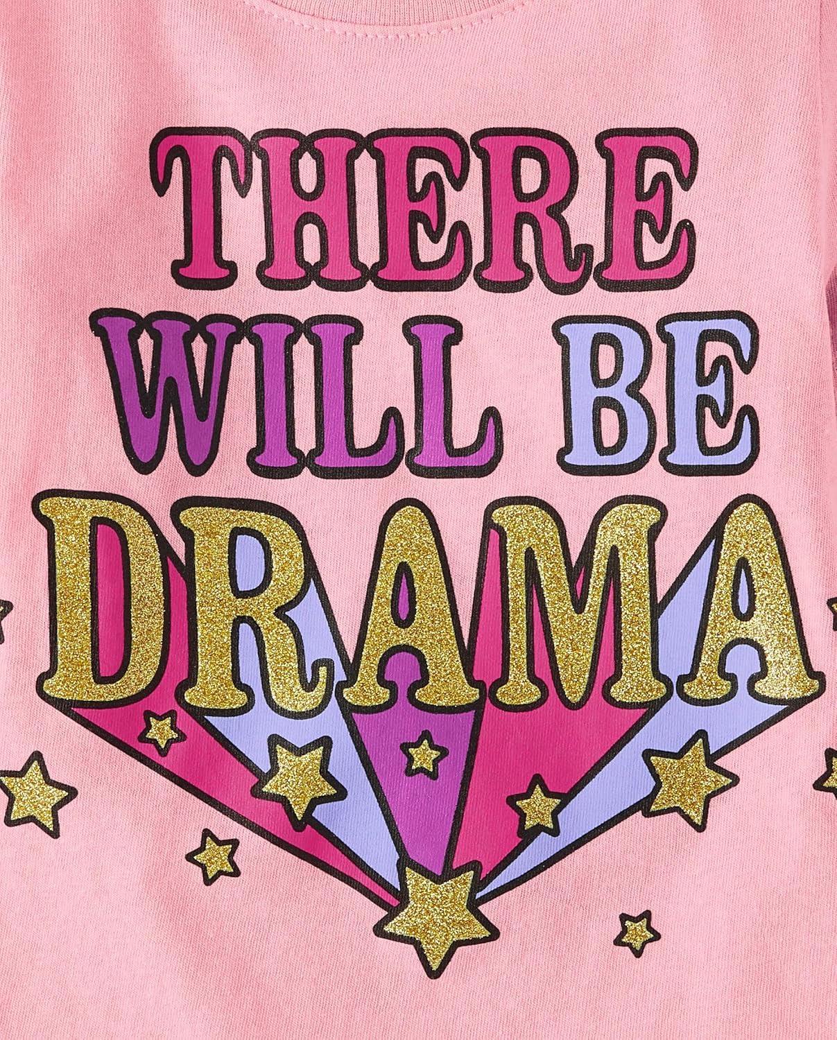 imageThe Childrens Place Baby Girls and Toddler UnicornsButterfliesTrends Long Sleeve Graphic TShirts3 PackExtraSassyDrama