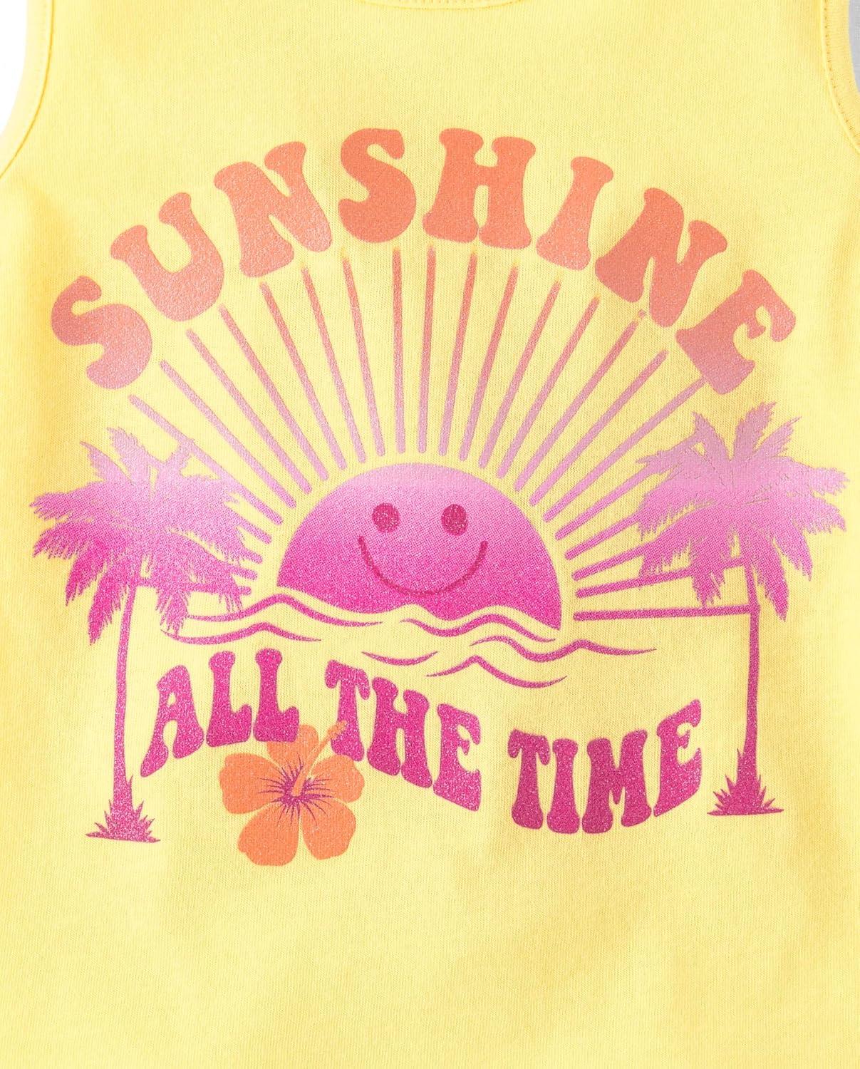 imageThe Childrens Place Baby Toddler Girls Everyday Tank TopsPink Ombre 3pack