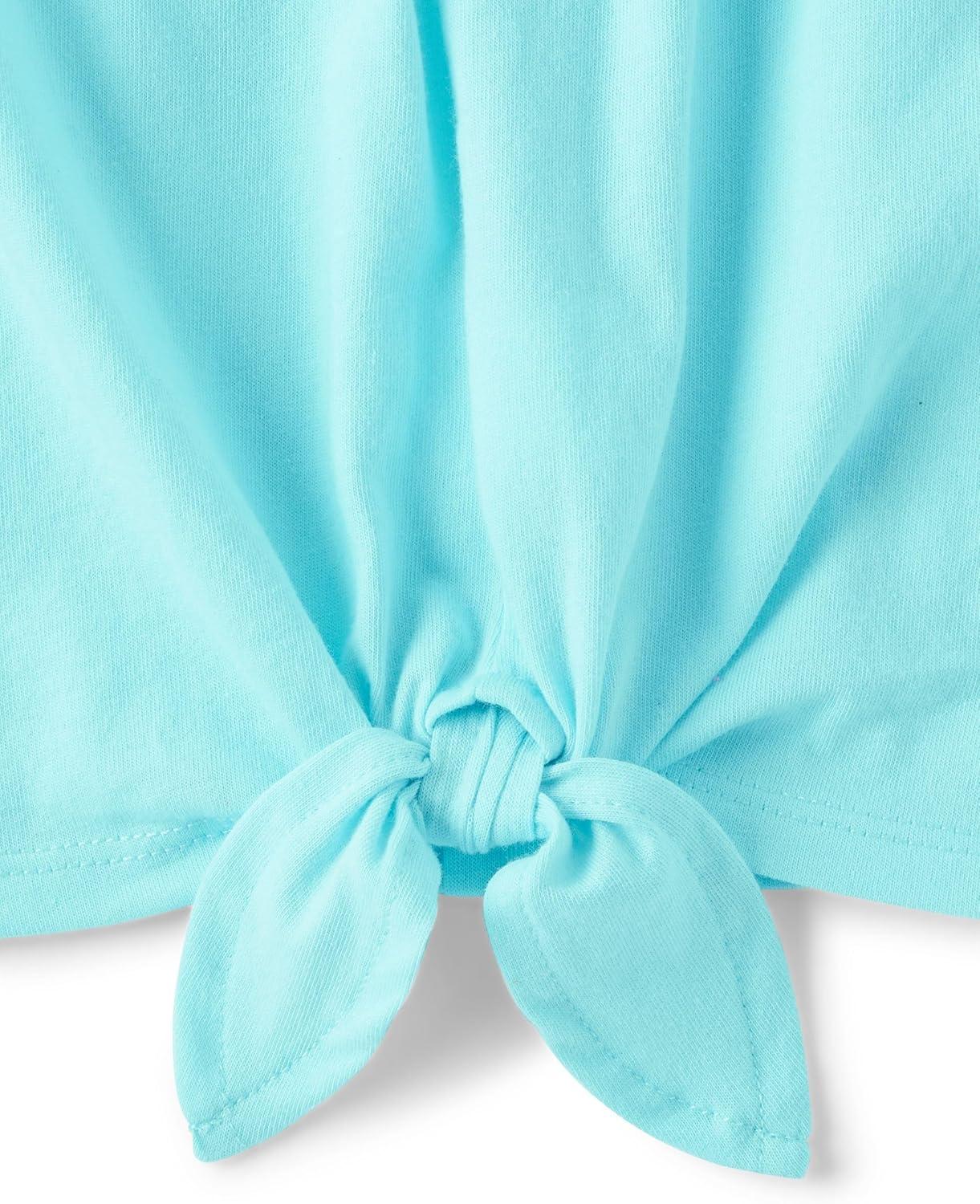 imageThe Childrens Place BabyGirls and Toddler Short Sleeve Everyday Casual Knit ShirtPurple Ribbon 3pack