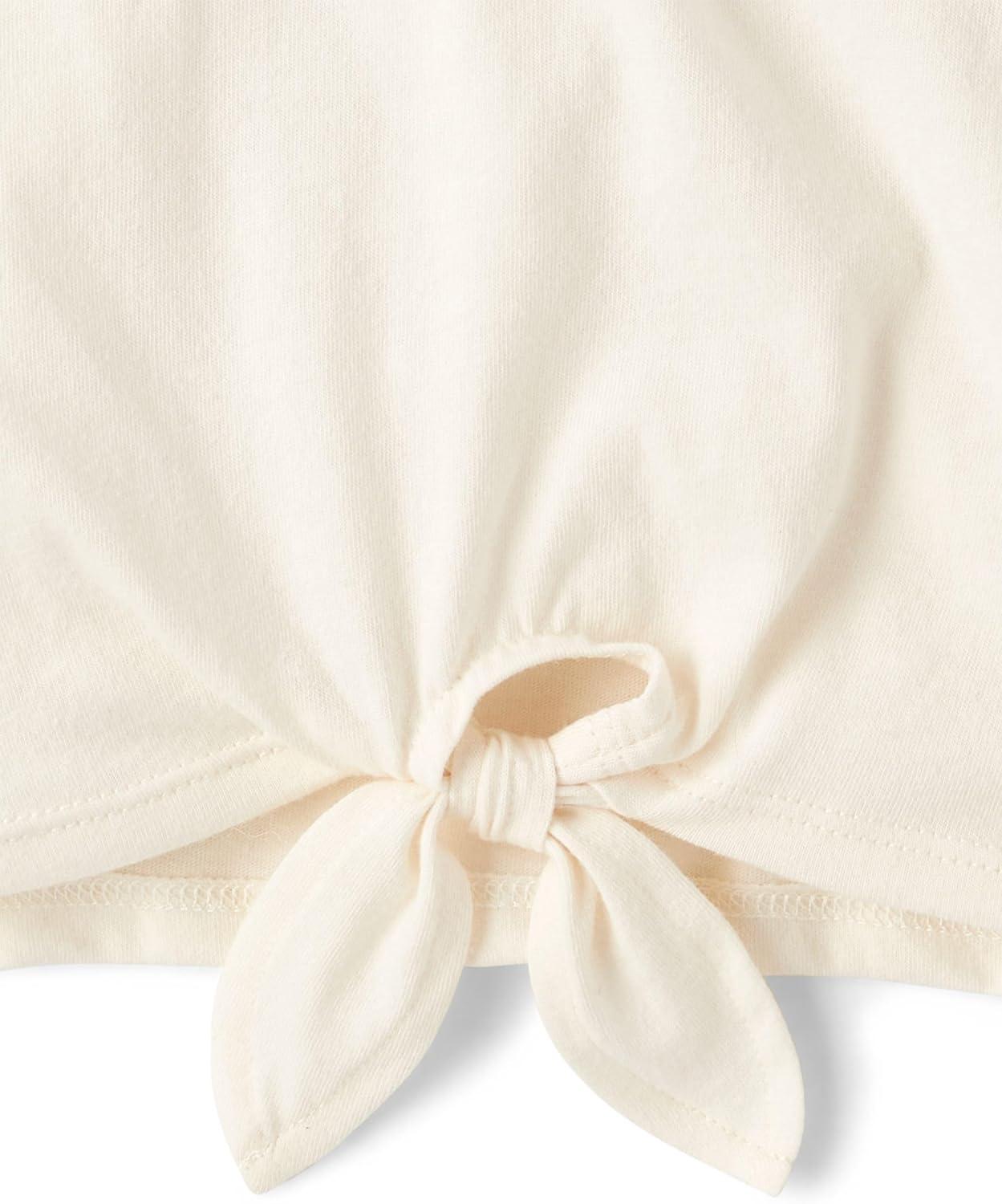 imageThe Childrens Place BabyGirls and Toddler Short Sleeve Everyday Casual Knit ShirtRainbow 4pack