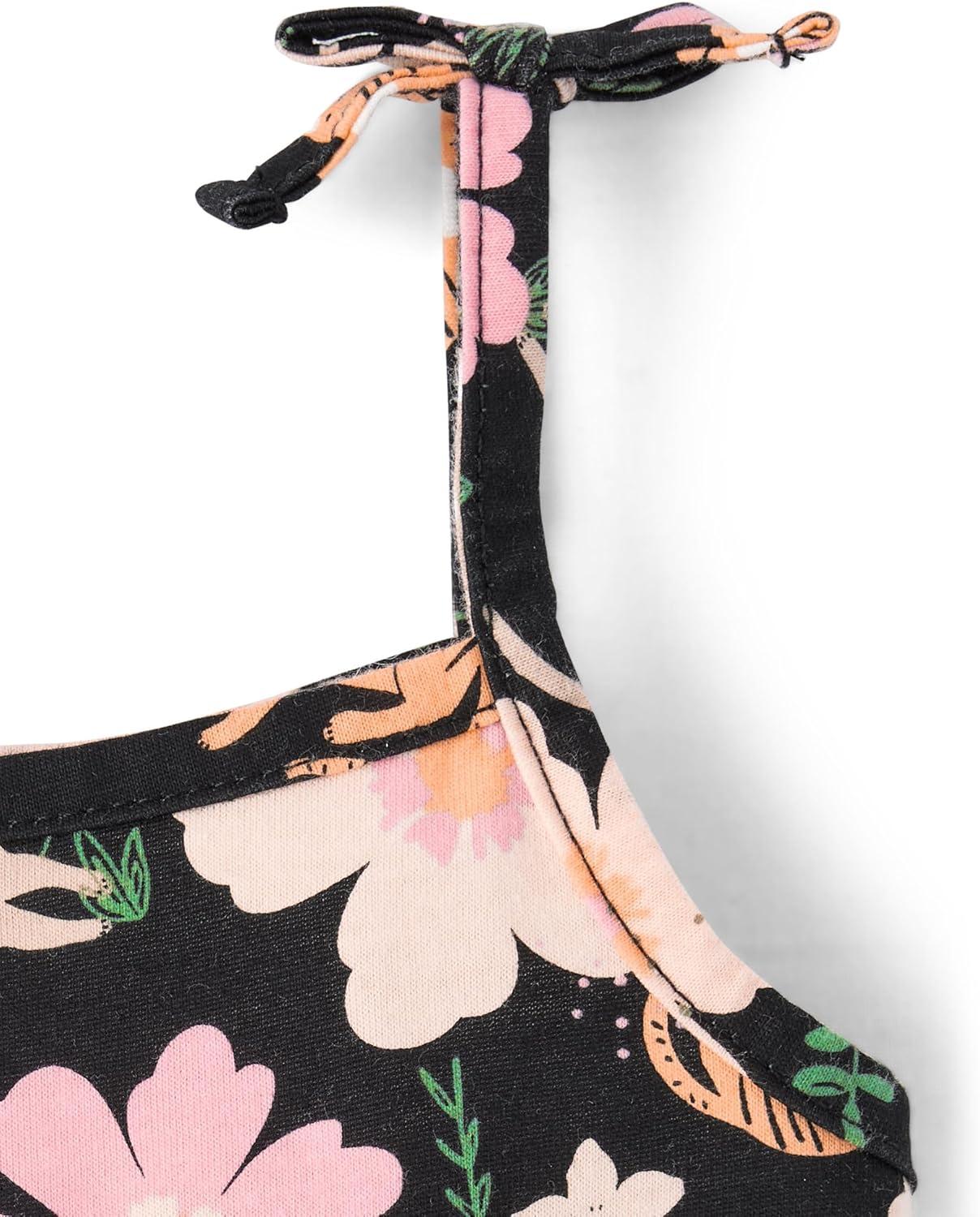 imageThe Childrens Place BabyGirls and Toddler Strappy Summer Tank TopsCheetah 4pack