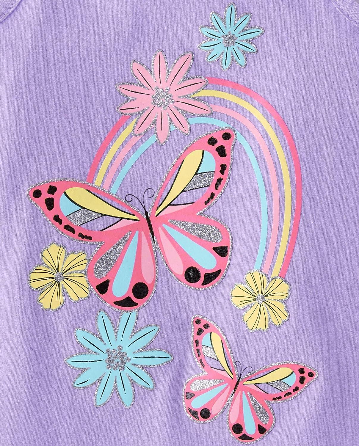 imageThe Childrens Place BabyGirls and Toddler Strappy Summer Tank TopsPetal Purple 3pack