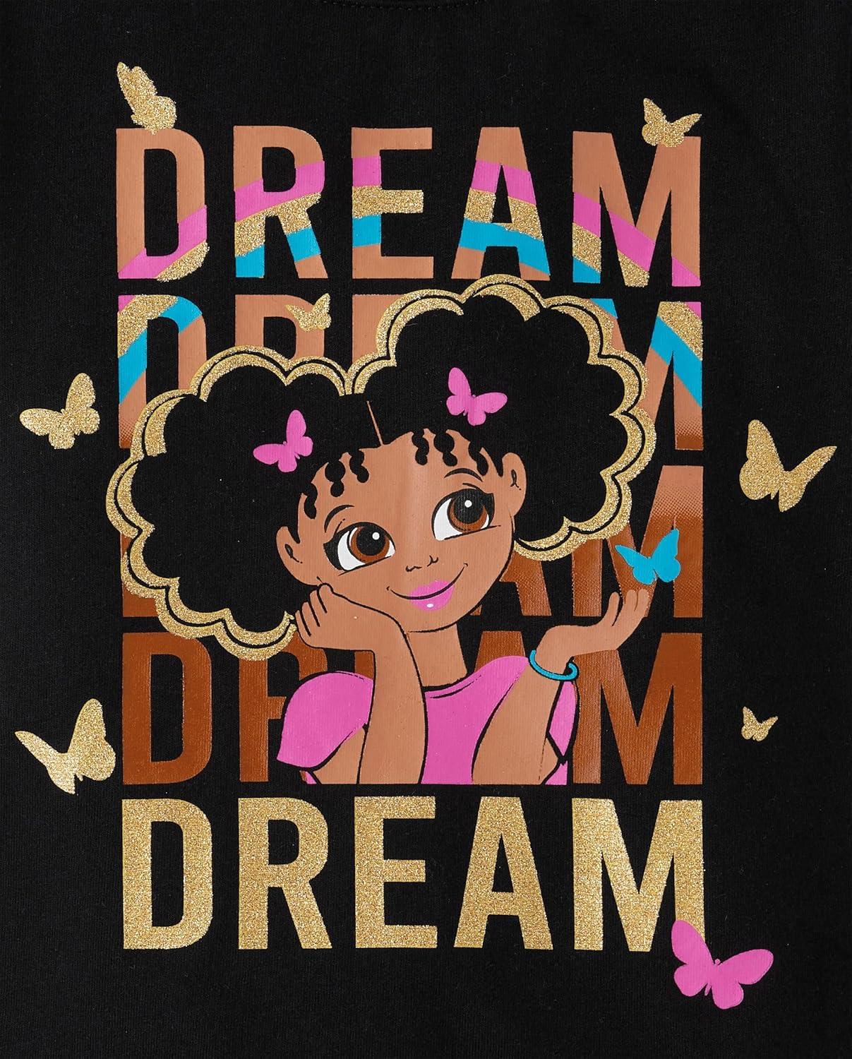 imageThe Childrens PlaceBaby Girlsand Toddler All Holidays Short Sleeve Graphic TShirtsDream Lead Achieve BelieveDream