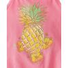 imageThe Childrens Place BabyGirls and Toddler Halter Tank TopsBright Pink Pineapple 2pack
