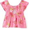 imageThe Childrens Place BabyGirls and Toddler Short Sleeve Flutter ShirtBright Pink