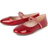 imageThe Childrens Place Girls Closed Toe Ballet FlatsRed