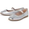 imageThe Childrens Place Girls Closed Toe Ballet FlatsSilver
