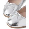 imageThe Childrens Place Girls Closed Toe Ballet FlatsSilver