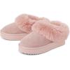 imageThe Childrens Place Girls IndoorOutdoor Comfy Slip on Platform Shoes Faux Fur Lined SlipperPink