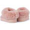 imageThe Childrens Place Girls IndoorOutdoor Comfy Slip on Platform Shoes Faux Fur Lined SlipperPink