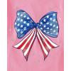 imageThe Childrens PlaceBaby Girlsand Toddler All Holidays Short Sleeve Graphic TShirtsAmericatAmerican Flag Bow