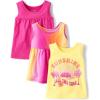 imageThe Childrens Place Baby Toddler Girls Everyday Tank TopsPink Ombre 3pack