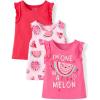 imageThe Childrens Place BabyGirls and Toddler Assorted Tank TopsWatermelon 3pack