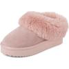 imageThe Childrens Place Girls IndoorOutdoor Comfy Slip on Platform Shoes Faux Fur Lined SlipperPink