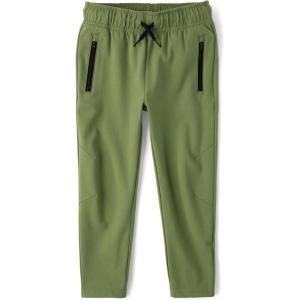 imageThe Childrens Place Boys Soft Tech Pull on Jogger PantsOlive