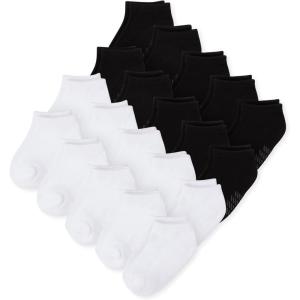 imageThe Childrens Place babyboys And Toddler Ankle Socks Variety PackBlackWhite 20pack