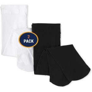imageThe Childrens Place girls Toddler Microfiber Tights 2packWhite