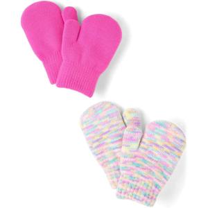 imageThe Childrens PlaceUnisex Babyand Toddler Cold Weather Knit MittensPink Summer 2PackOne Size