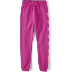 imageThe Childrens Place Girls Active Fleece Jogger PantsPink Glow