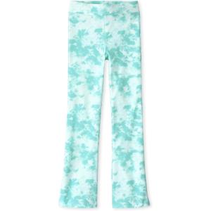 imageThe Childrens Place Girls Flare Legging PantsBlue Radiance Tie Dye