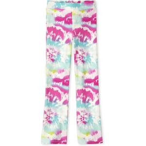 imageThe Childrens Place Girls Flare Legging PantsFuchsia Tie Dye