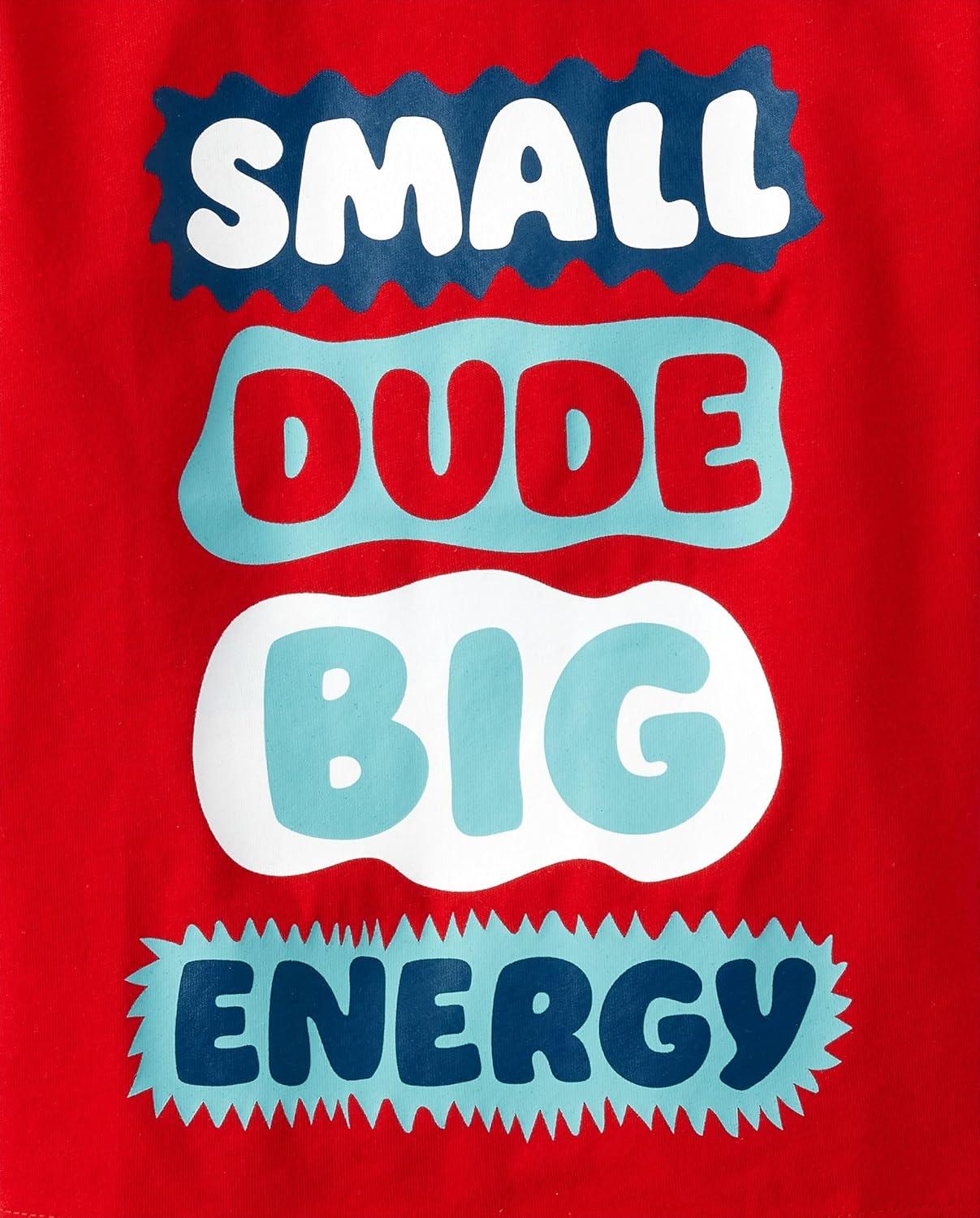 imageThe Childrens Place BabyBoys and Toddler DinoAnimalsSharks Short Sleeve Graphic TShirts3 PackHandsomeBruhSmall Dude